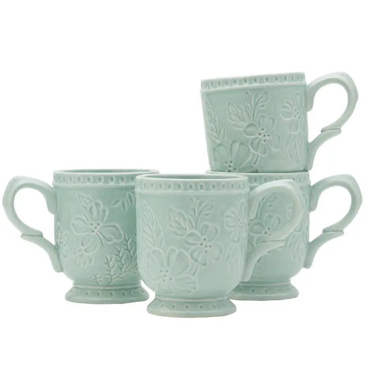 English Garden Mugs, Set of 4