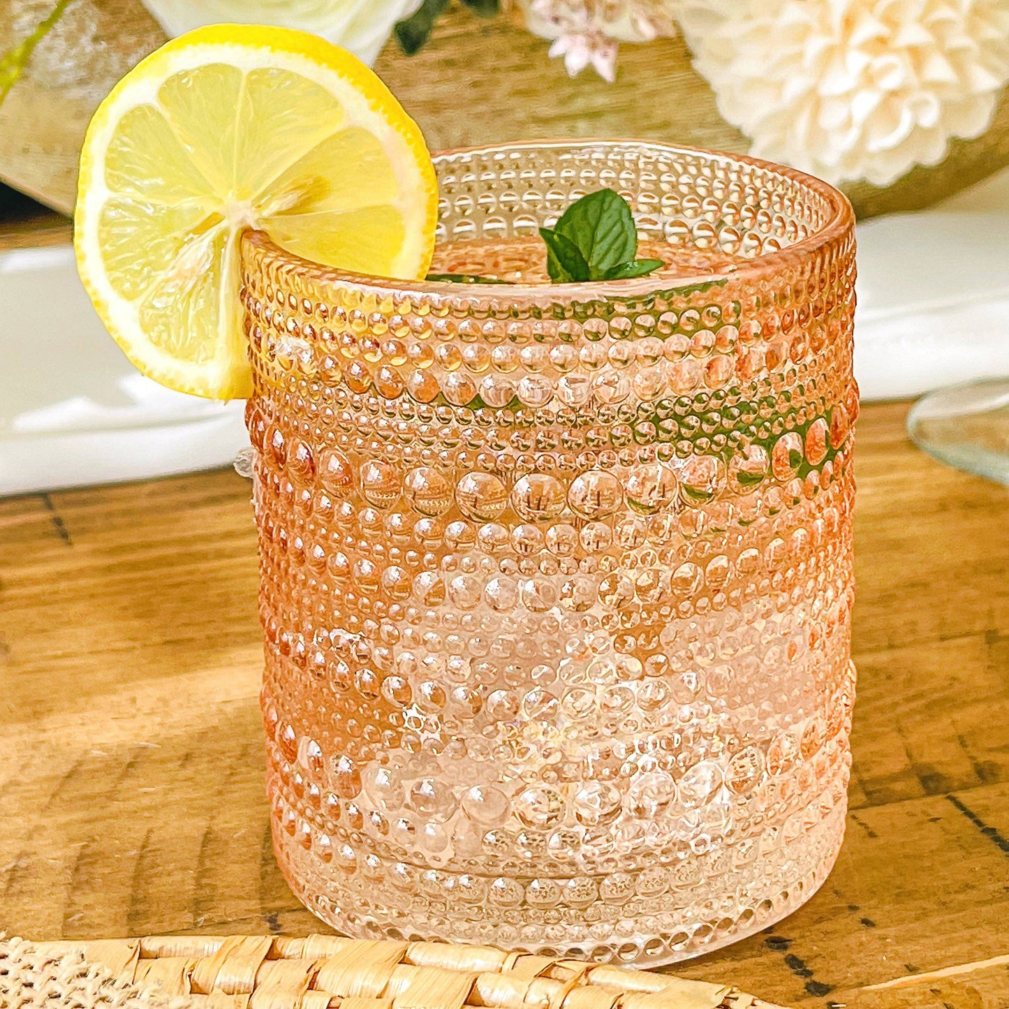 Rose Gold Old Fashion Glasses, Set of 6