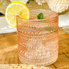 Rose Gold Old Fashion Glasses, Set of 6