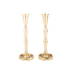 Gold Bamboo Candlestick Set - Small