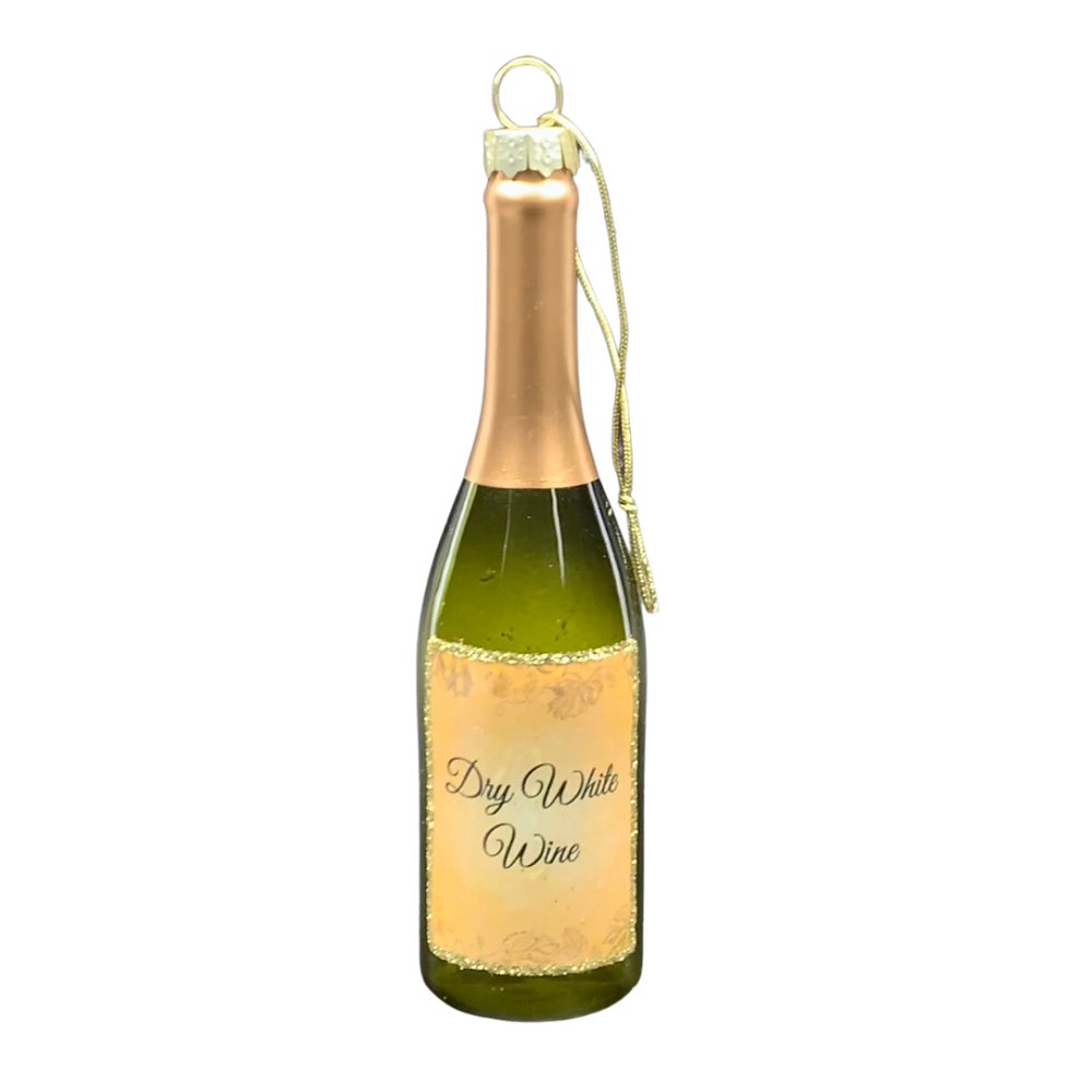 White Wine Bottle Ornament