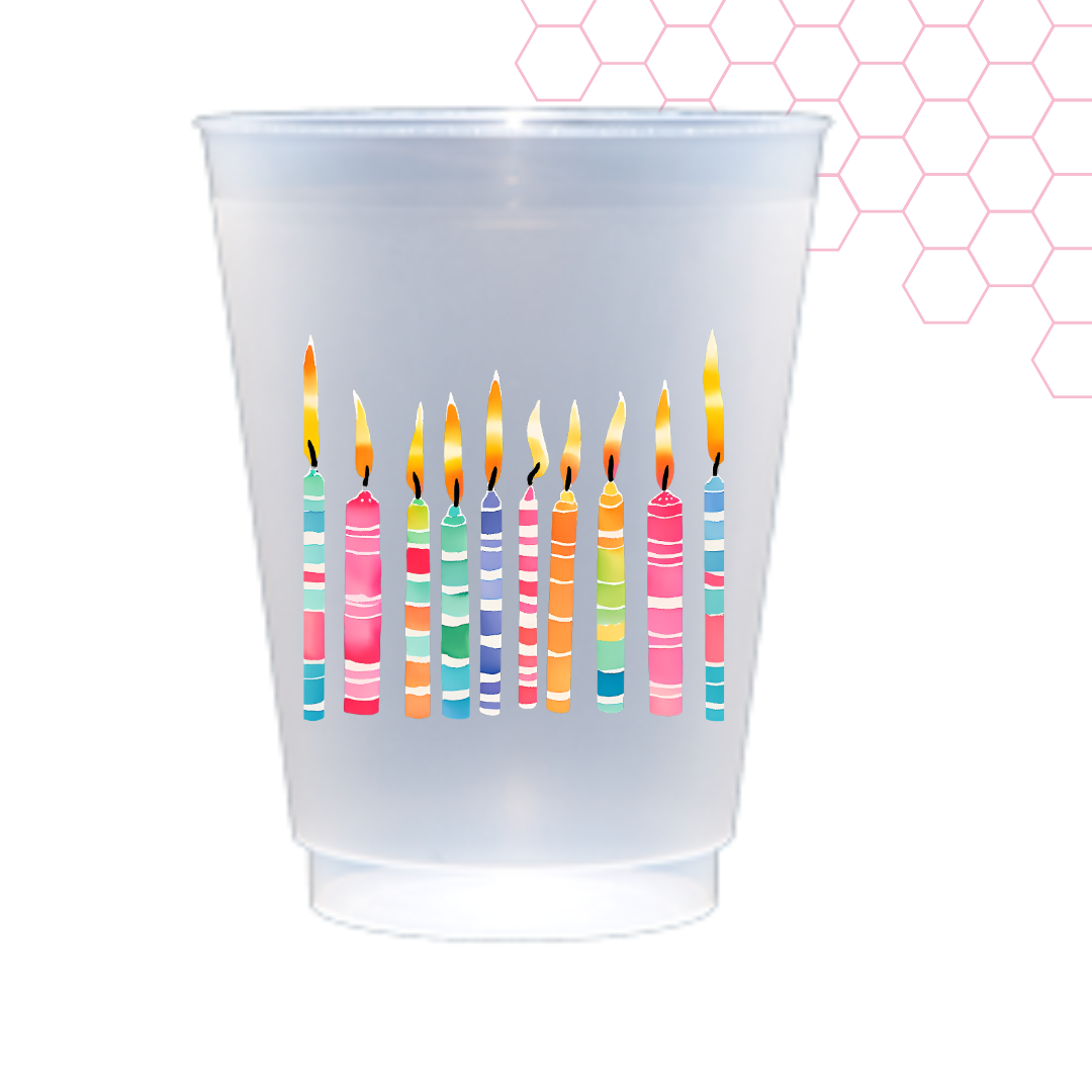 Make a Wish Birthday Shatterproof Frost Flex | Set Of 6