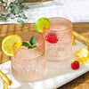 Rose Gold Old Fashion Glasses, Set of 6