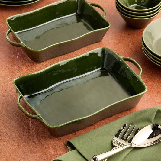 Harvest Fields Large Rectangular Baker