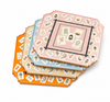 Boxed Acrylic Coaster Set of 4, Bamboo Mahjong