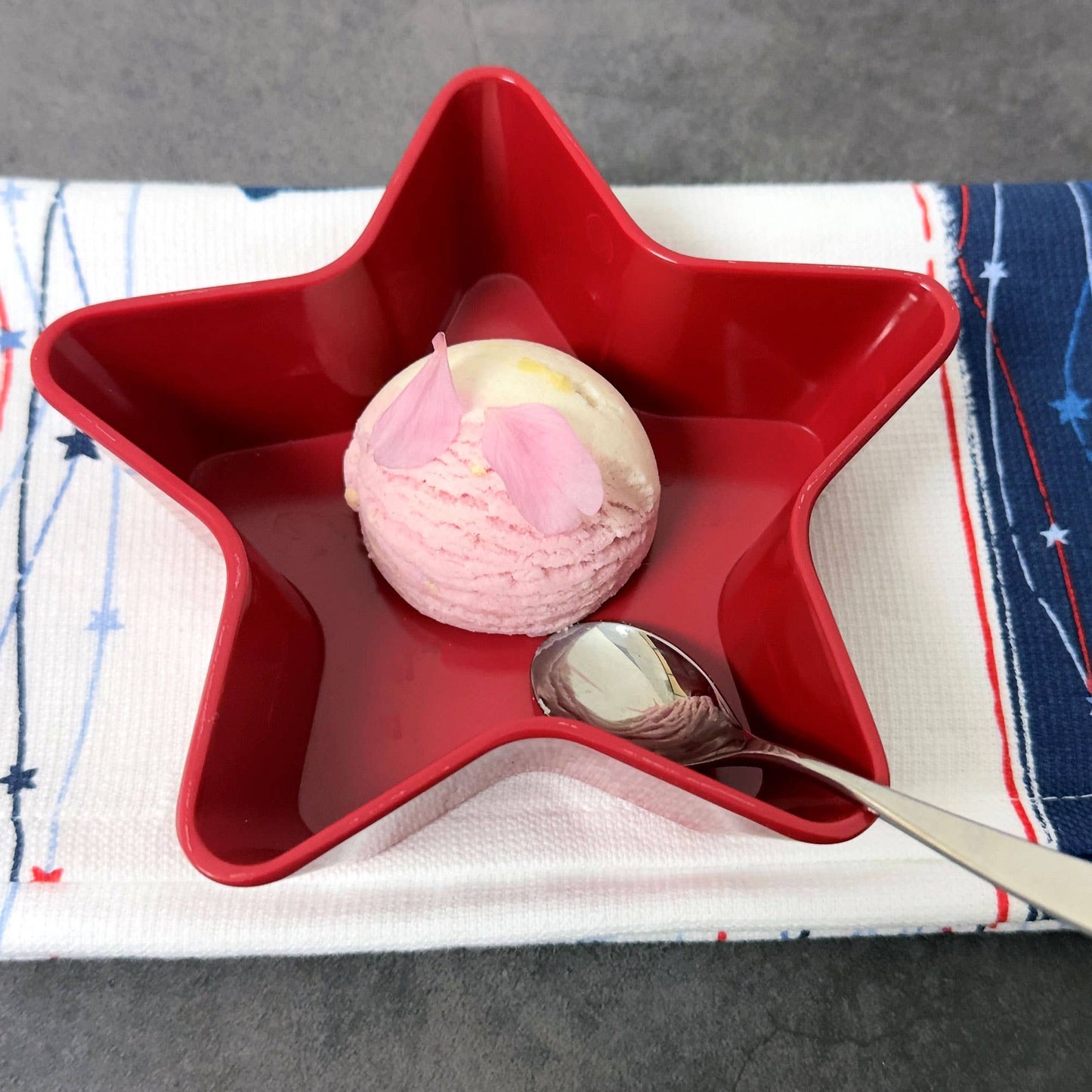 Patriotic Star Melamine 5 1/2" Bowl, Red