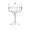 Iridescent Flower Coupes S/2