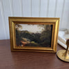 Vintage Style Church On a Hill Scenery Art Print