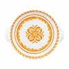 Sicily Orange Small Shallow Handled Bowl