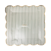 10" Ticking Stripe Plate - QTY 8