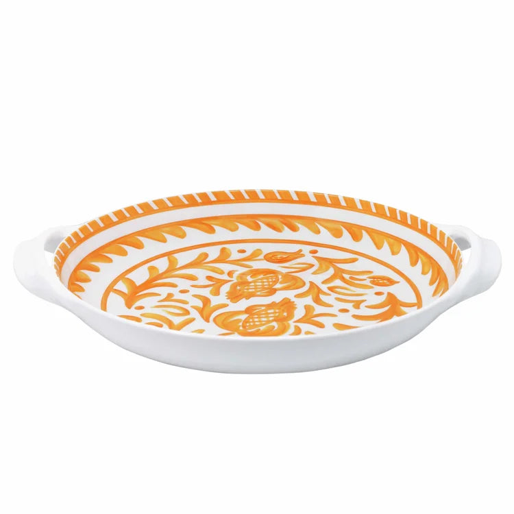 Sicily Orange Large Bowl w/ Handles
