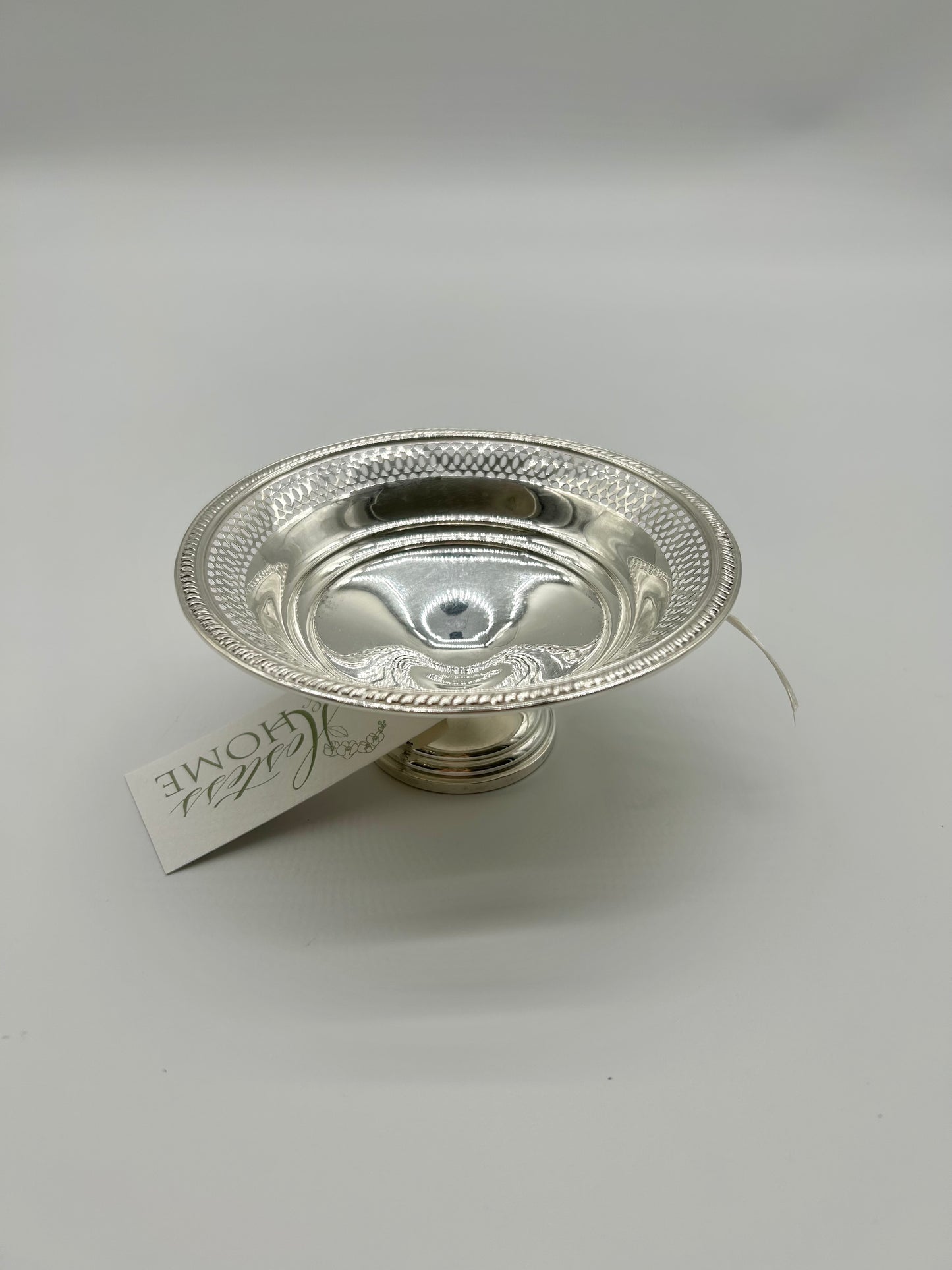 Pierced Sterling Compote