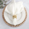 Gold Spiral Napkin Ring, Set of 4