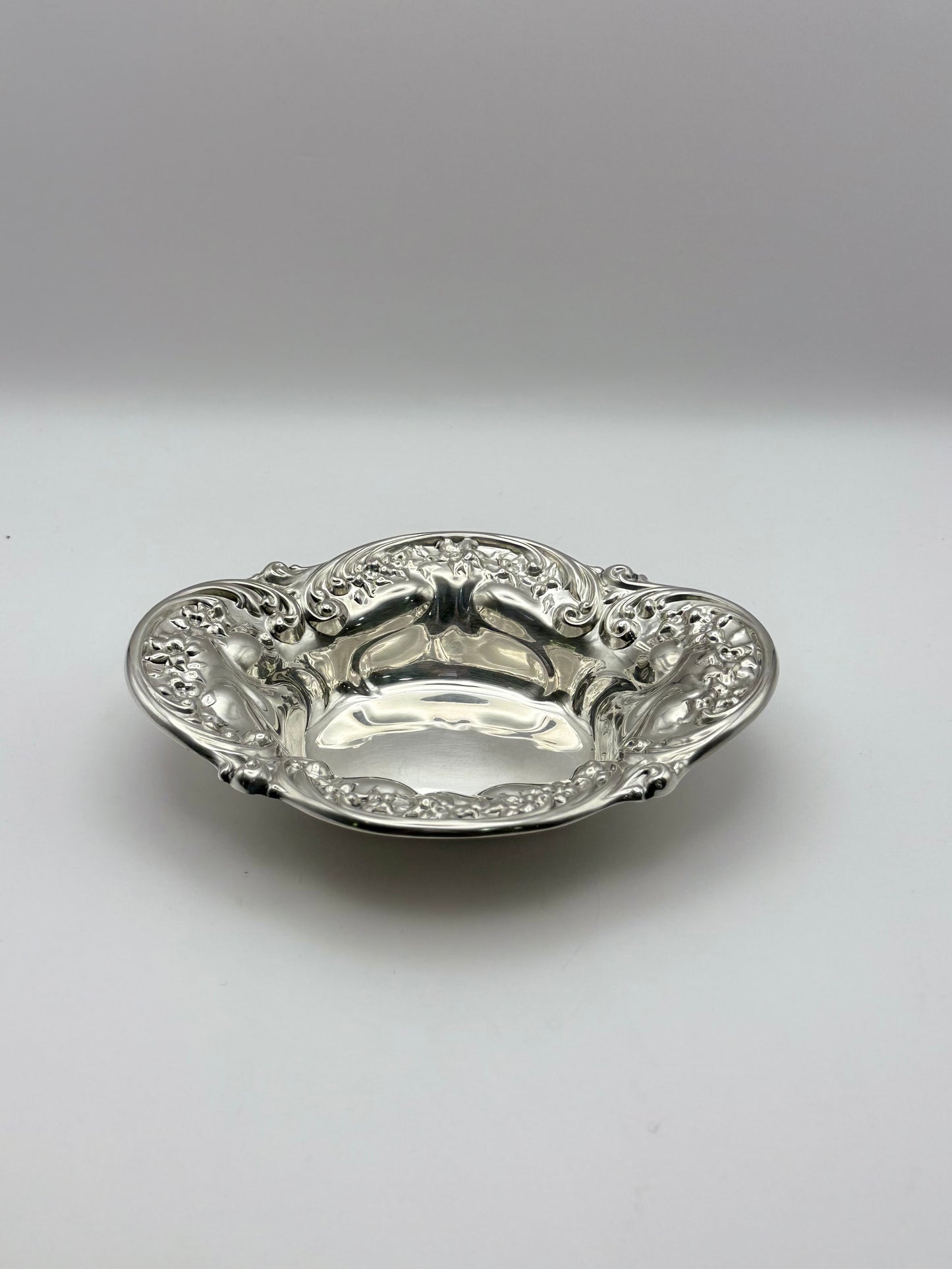 Gorham Sterling Reprousse 7” Bowl