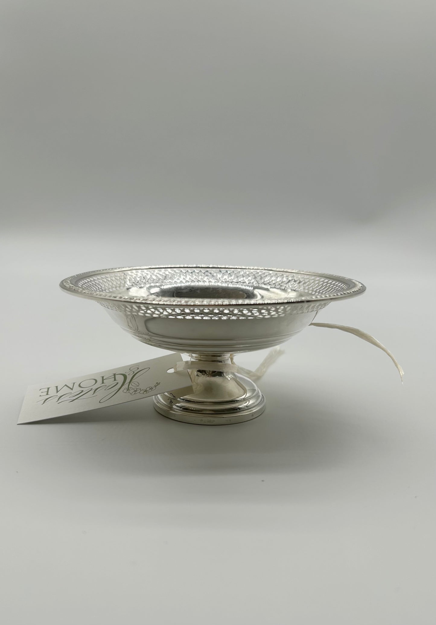 Pierced Sterling Compote
