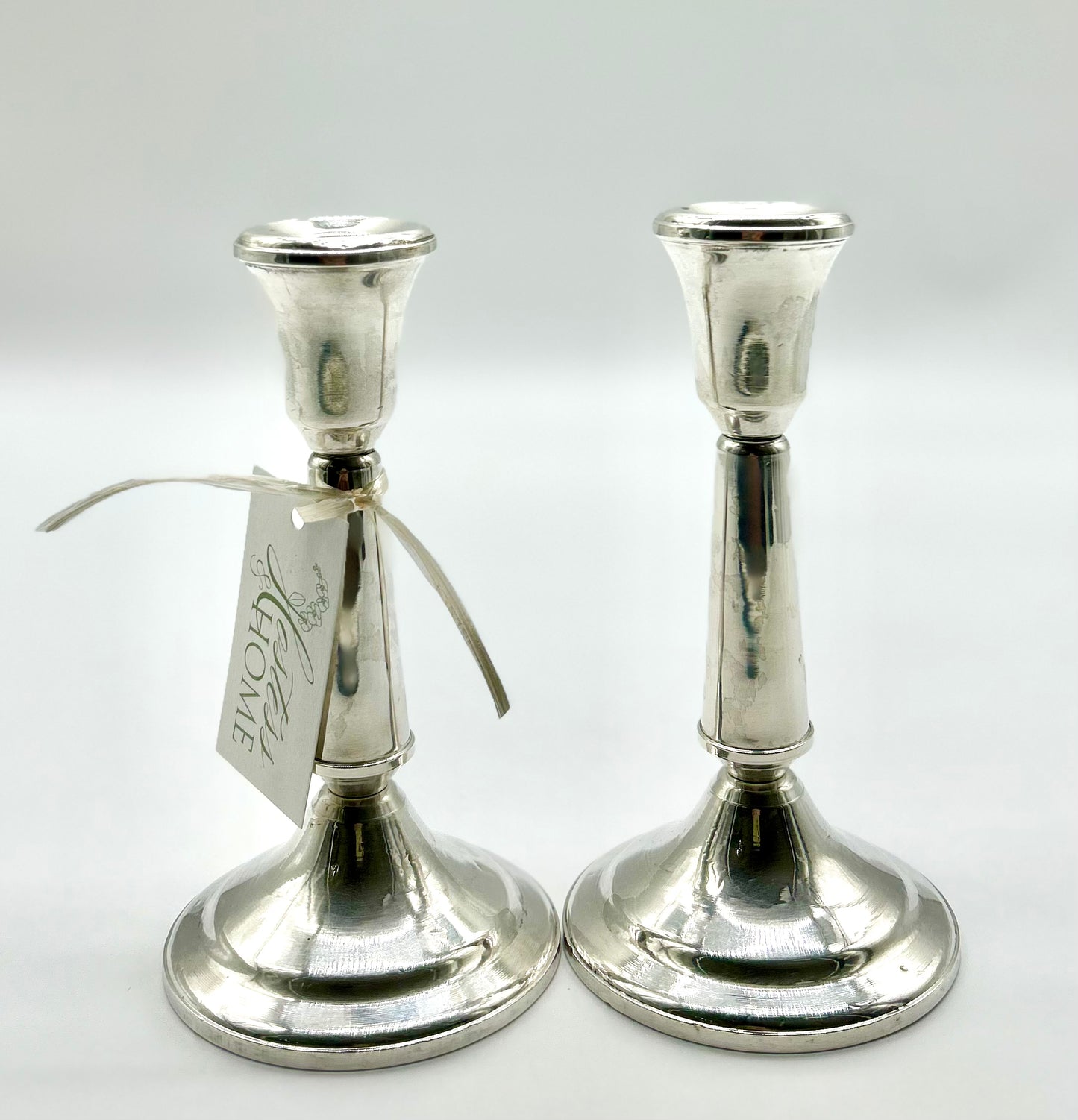 Vintage Sterling Duchess 7" Candlestick Pair