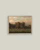 Sheep Farm Framed Antique Art: 7x5