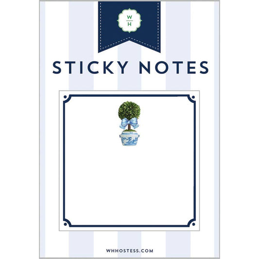 Stripe Topiary Tree Single Sticky Notes