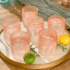 Rose Gold Old Fashion Glasses, Set of 6