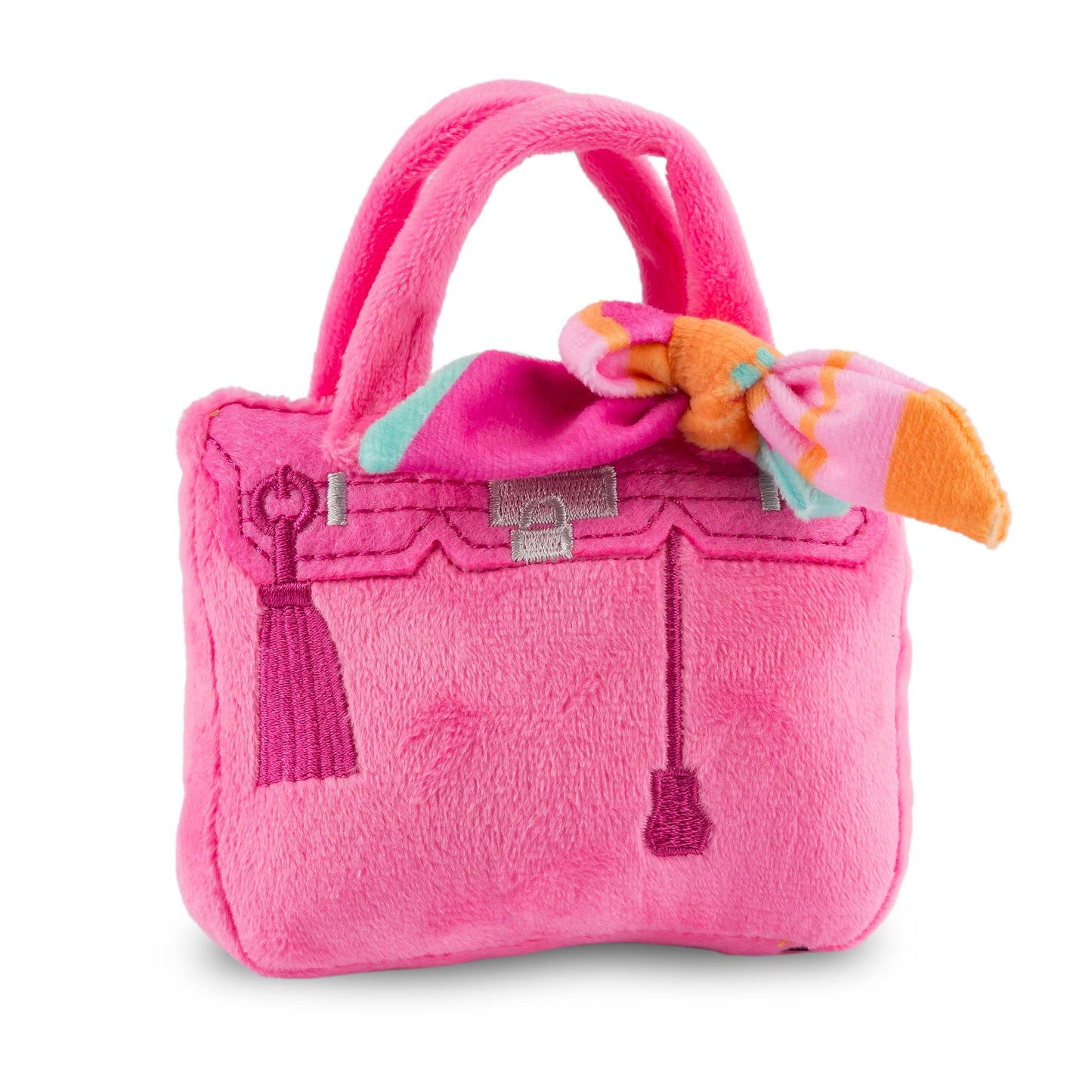 Barkin Bag -Pink w/ Scarf Dog Toy