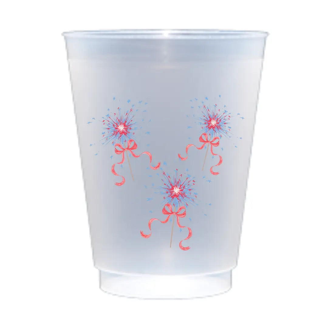 All American Party Shatterproof Frost Flex Cups, S/6