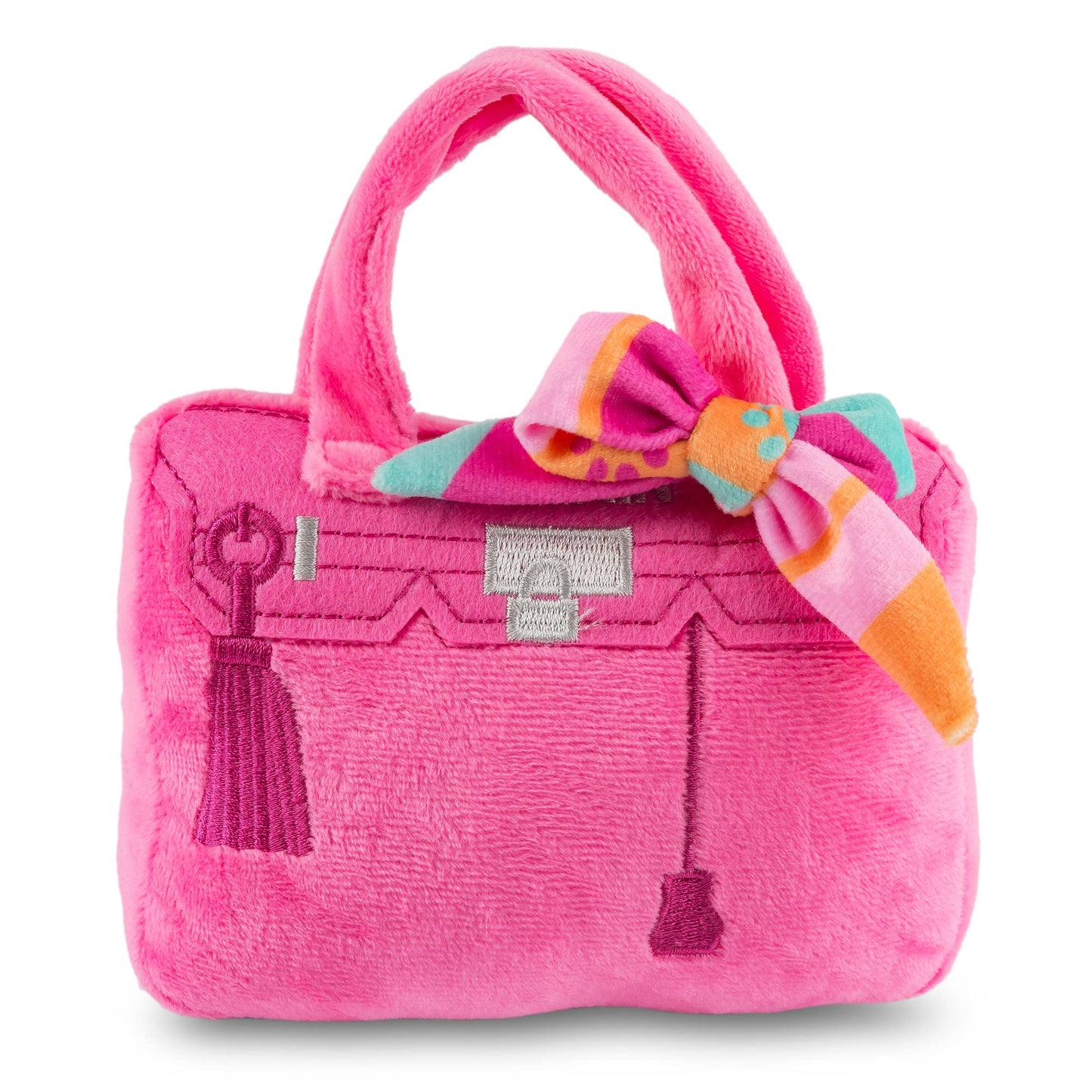 Barkin Bag -Pink w/ Scarf Dog Toy