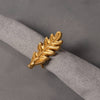 Golden Oak Leaf Napkin Ring, Set of 4