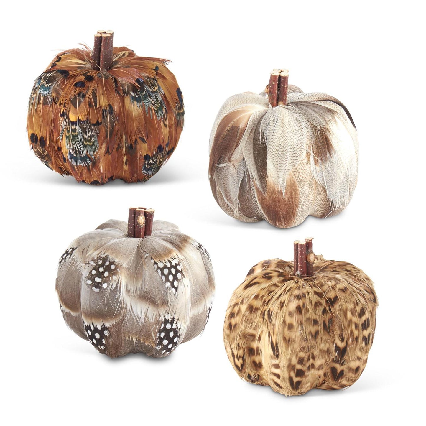 3.25" Feather Pumpkin