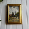 Vintage Style Church Scenery Art Print