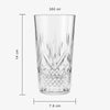 European Acrylic Highball Glasses, Set of 4