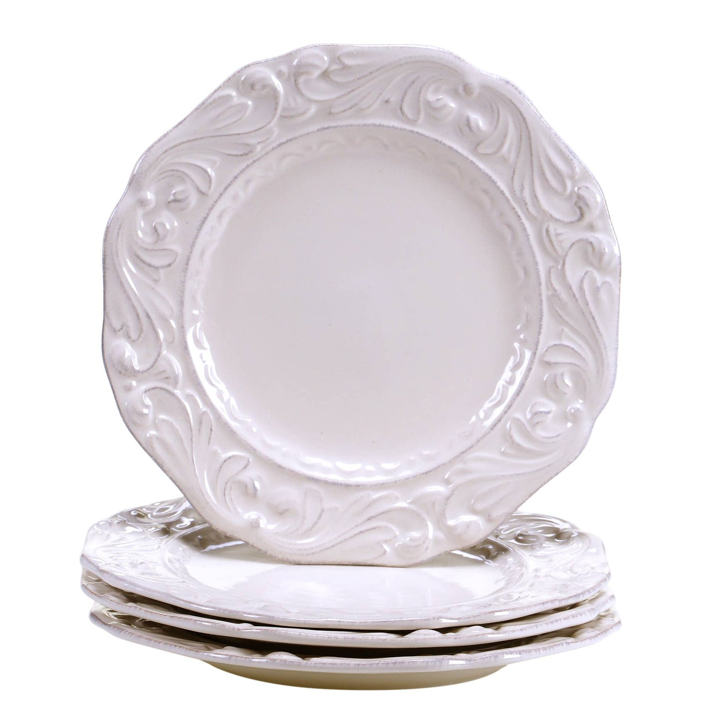 Firenze Ivory Dessert Plate, Set of 4