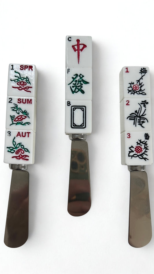 Mahjong Nine Symbols Cheese Spreader