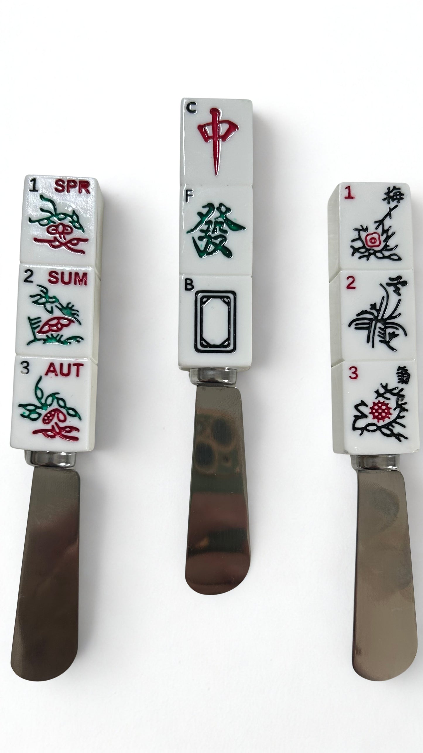 Mahjong Nine Symbols Cheese Spreader