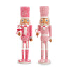 Pink Nutcracker 15.5"H - Light Pink/Bright Pink