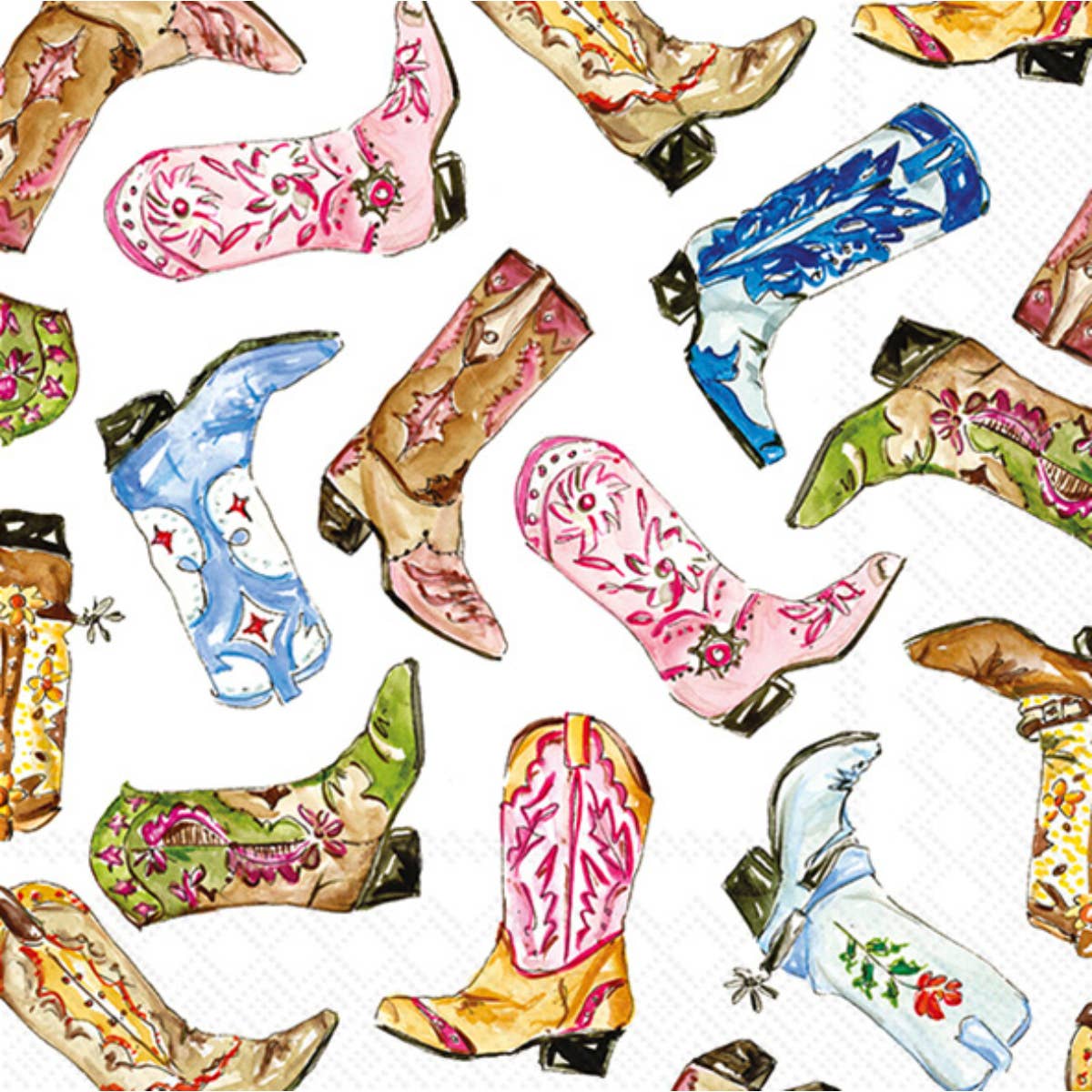 Paper Cocktail Napkins -Boot Scootin 20ct