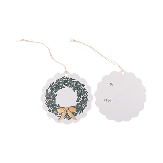 Wreath Gift Tags QTY 12