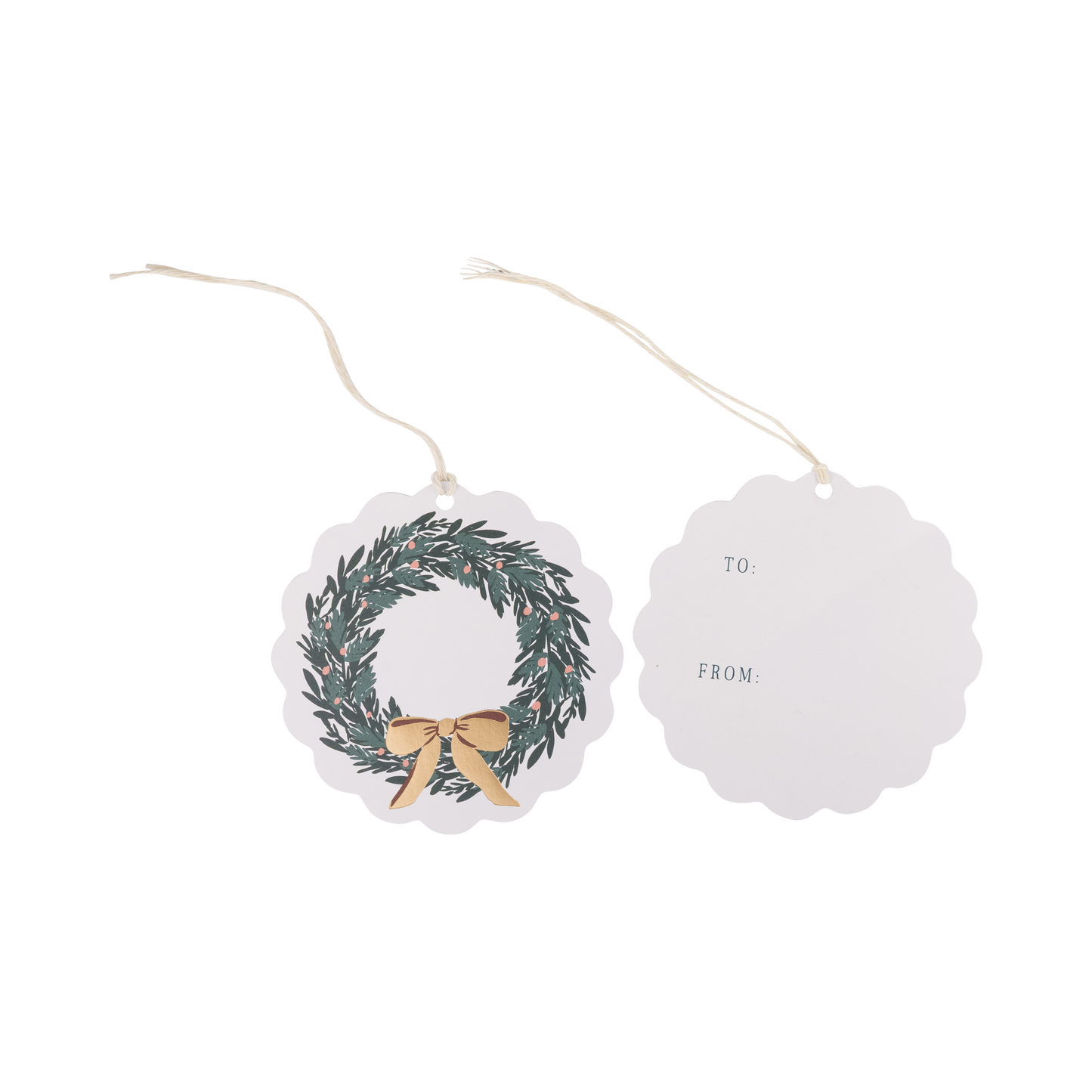 Wreath Gift Tags QTY 12