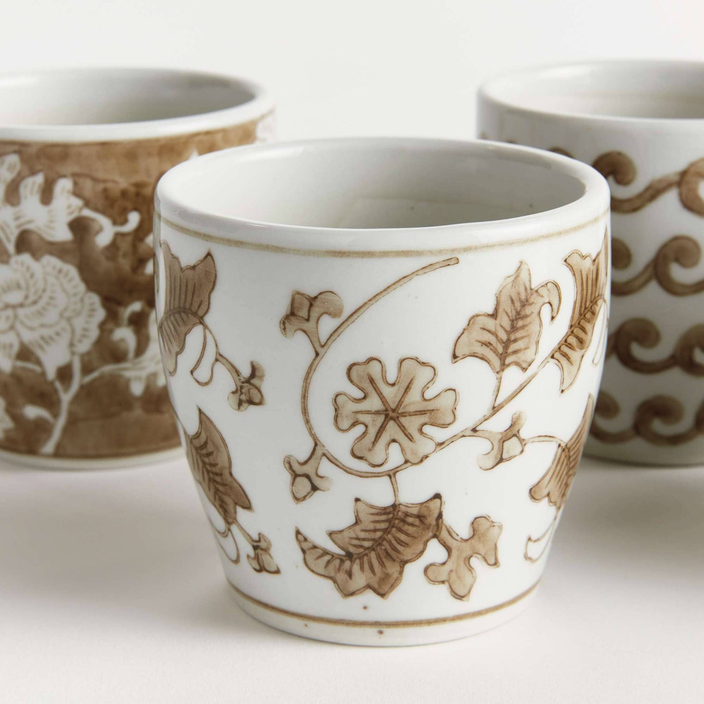 Province Mini Flower Pots -Brown & White- 6 Styles