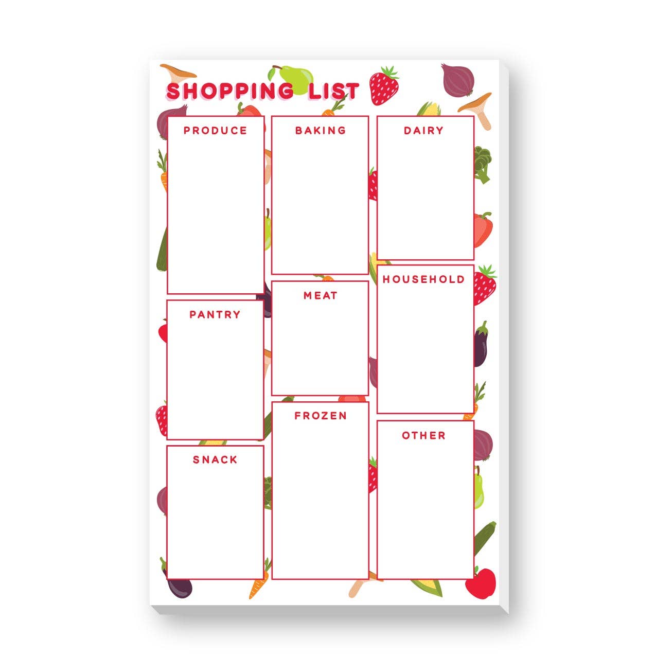 SHOPPING LIST LARGE NOTEPAD