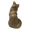 2-1/2" Antiqued Solid Brass Sitting Fox