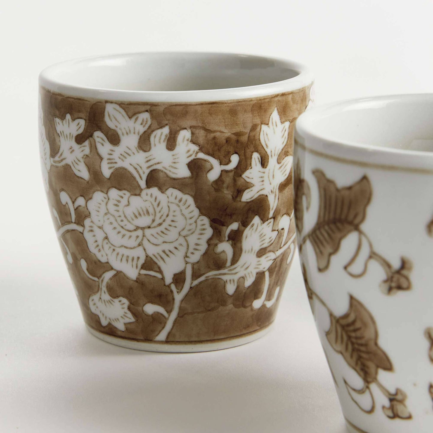Province Mini Flower Pots -Brown & White- 6 Styles