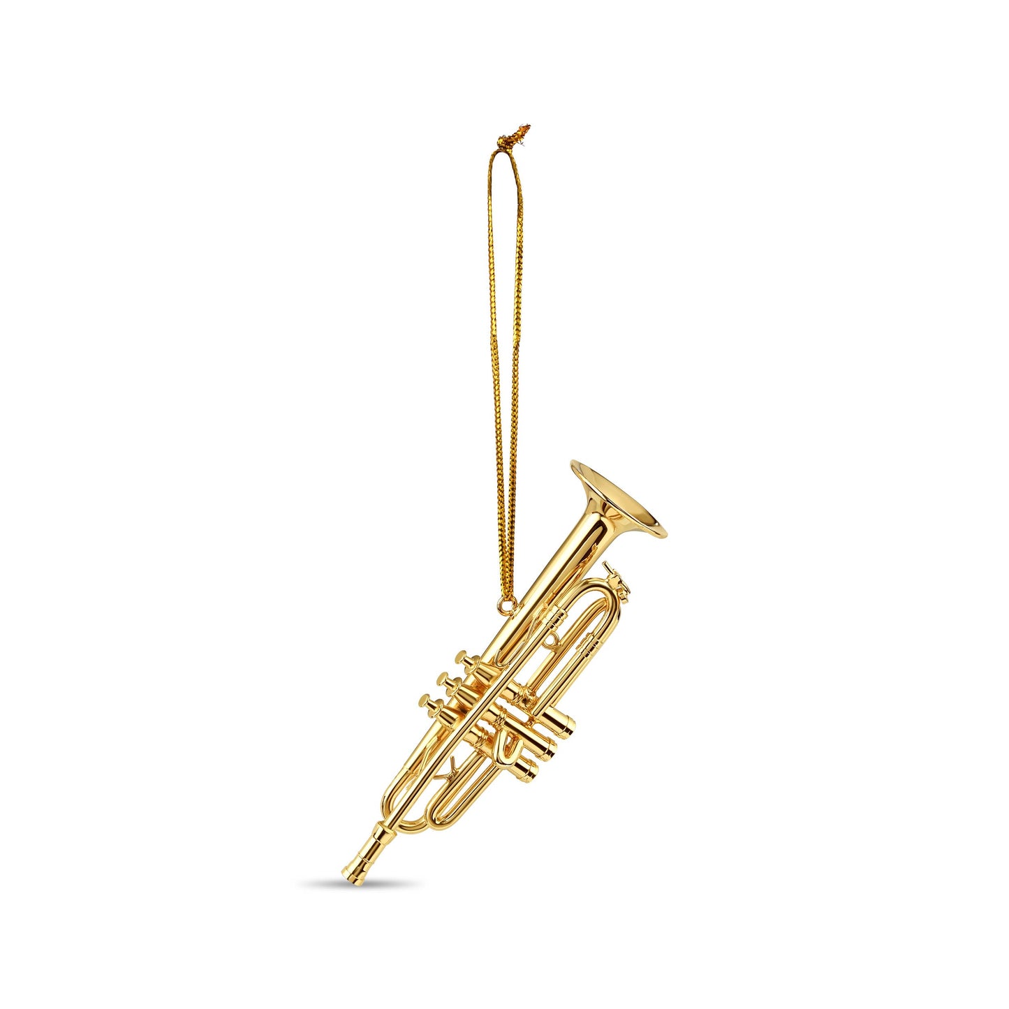 Gold Trumpet Ornament