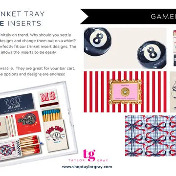 Acrylic Tray Inserts - Gameday  "Oxford"