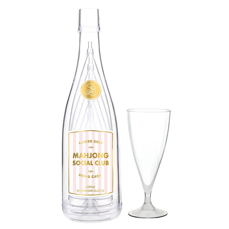 Acrylic Mahjong Champagne Flutes