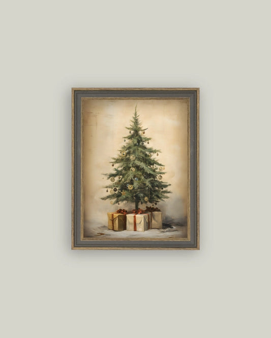 Christmas Tree with Presents 4x6