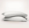 Percale Hemmed Pillowcase Set: White / King