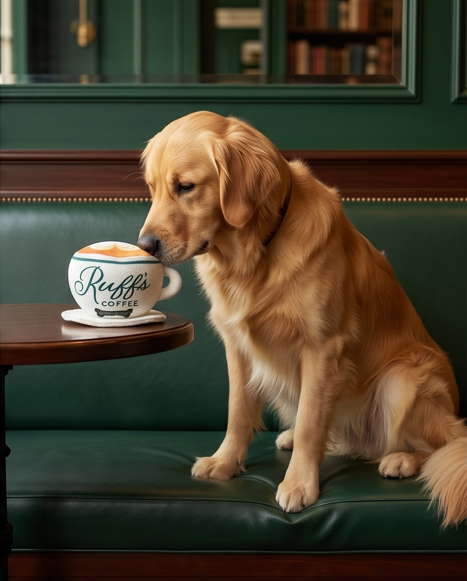 Ruff's Coffee Cup + Saucer - Dog Toy