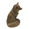 2-1/2" Antiqued Solid Brass Sitting Fox