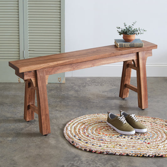 Narrow Wood Bench