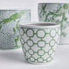 Imperial Flower Pots - Green/White